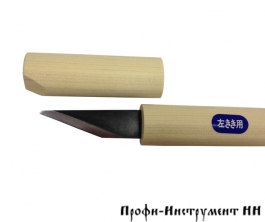 Нож-косяк японский Киридаши, 170мм*22мм*3мм, двухслойная сталь, правая заточка, дер.рукоять, дер.ножны