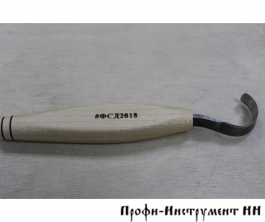 Нож резчицкий - ложкорез, d27 мм левый, ПЕТРОГРАДЪ