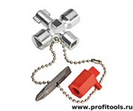 Ключ крестовой 4-лучевой для стандартных шкафов и систем запирания, 44 мм