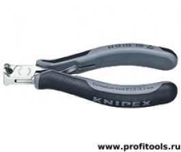 Кусачки торцевые ESD для электроники, без фаски, с пружиной, рез: мягкая/средняя d 1.4/0.8 мм, 115 мм, 2К ручки
