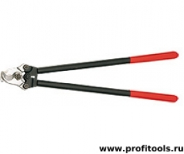 Кабелерез, рез: кабель d 27 мм (150 кв. мм, AWG 5/0), 600 мм, стальной корпус, чёрный, 1К ручки, сменная ножевая головка