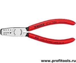 Пресс-клещи для обжима контактных гильз, кол-во гнёзд: 4, 0.25 - 2.5 кв. мм (AWG 23 - 13), 145 мм, 1К ручки