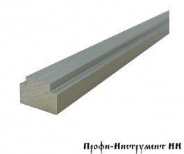 Профиль ползуна алюминиевый Т-образный 13 мм, анод., серебро матовое, 0,75 м Woodwork TR013.750